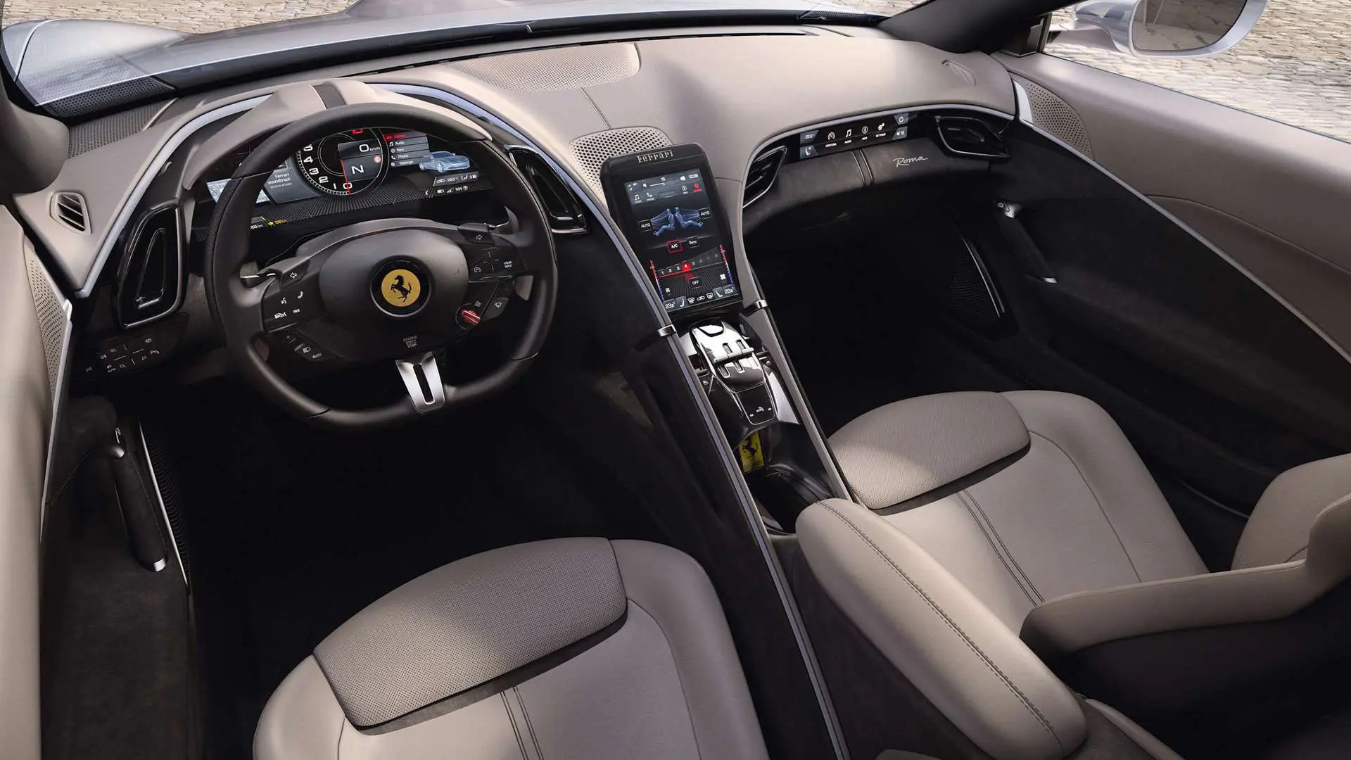 Ferrari Roma Interior Cockpit - Prancing Horse Luxury Driving Experiences Australia